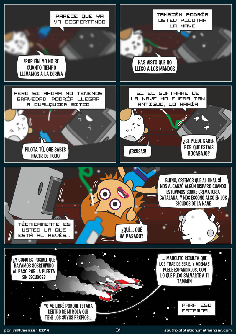 Espacio, otro comic del-2x07